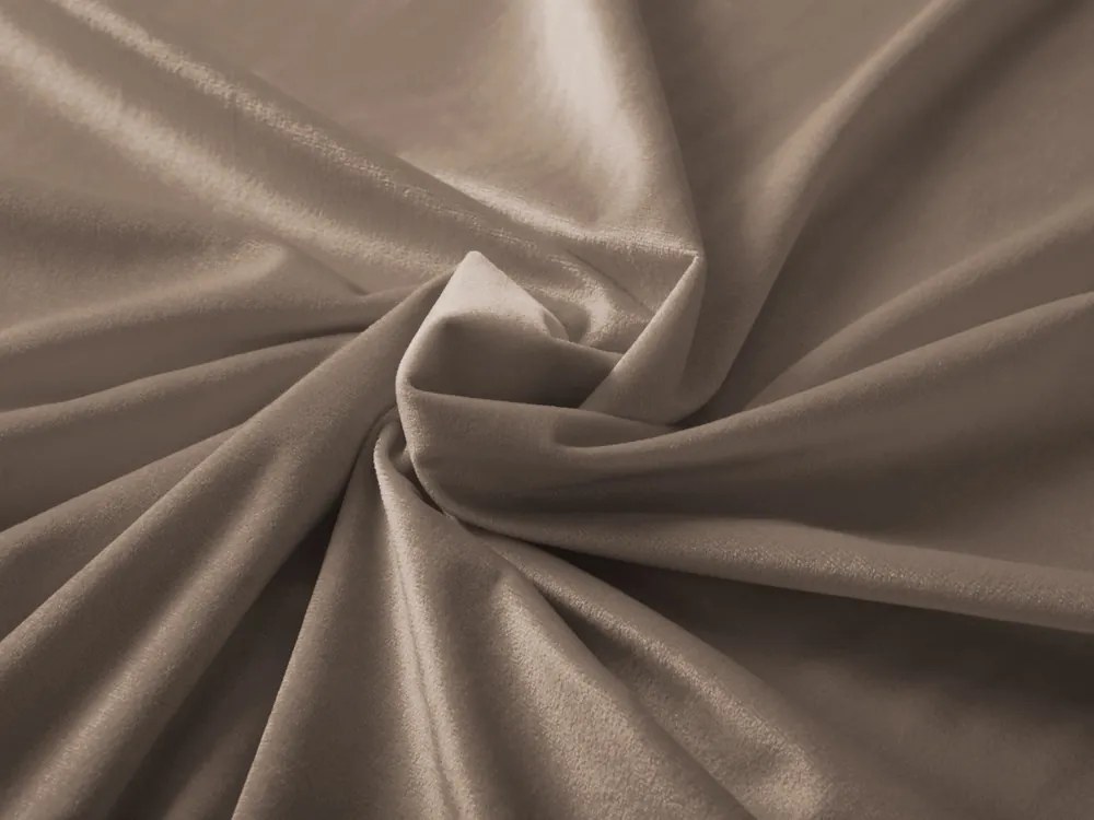 Biante Zamatový prehoz/behúň na posteľ Velvet Prémium SVP-005 Svetlo hnedý 50x260 cm