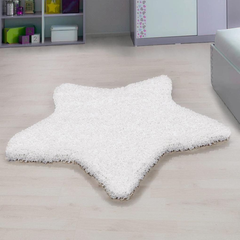 Ayyildiz koberce Kusový koberec Star 1300 white - 160x160 hvězda cm