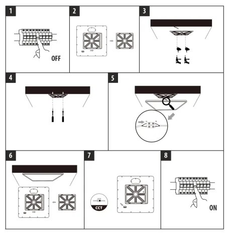 LED stropné svietidlo LED/32W/230V 3000/4000/6500K 40x40 cm béžové