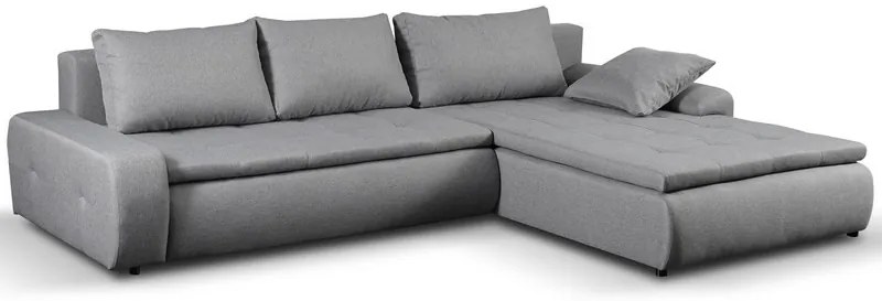 Rohová sedacia súprava Galileo, šedá látka