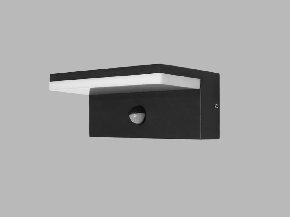 LED2 5400254 HUGO vonkajšie nástenné svietidlo s pohybovým senzorom  LED 9W/540lm 3000-4000K IP54  antracit