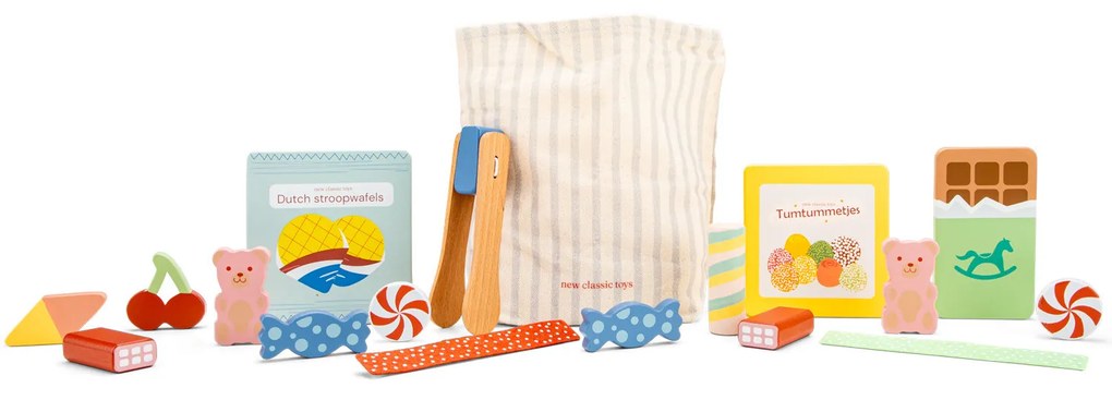 Drevená súprava - cukrovinky