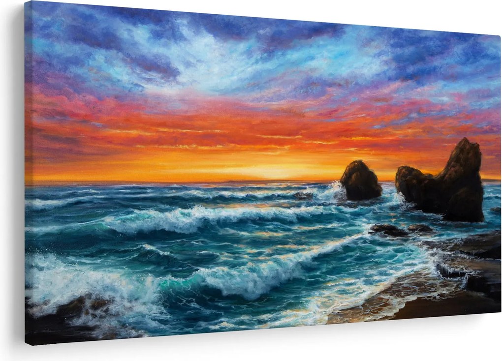 Obraz - Západ slnka (90x60 cm)