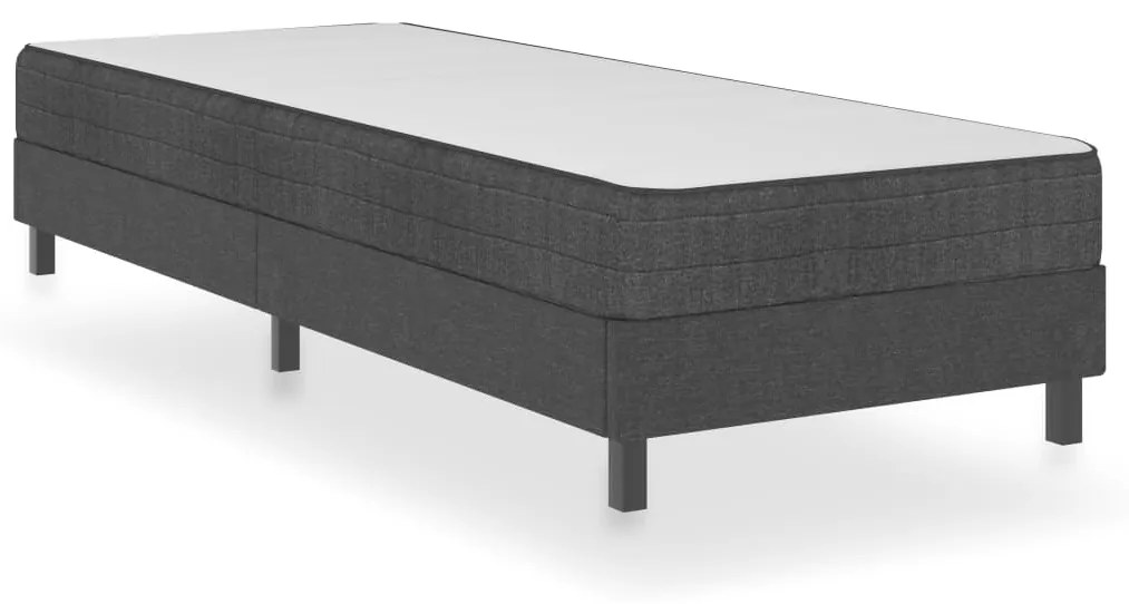 vidaXL Rám na boxspring posteľ, sivý, látka 100x200 cm