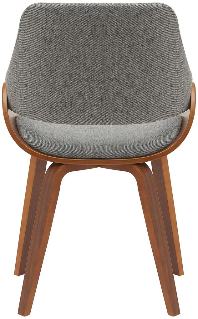 Jedálenská stolička Vangale - látka - Orech /Tmavo sivá
