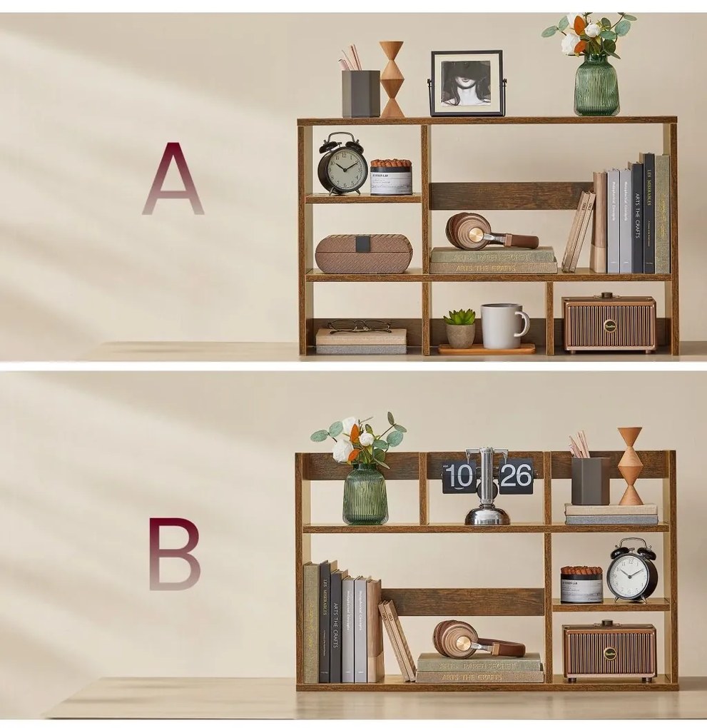 Kuchynská polica Coke rustikálna hnedá