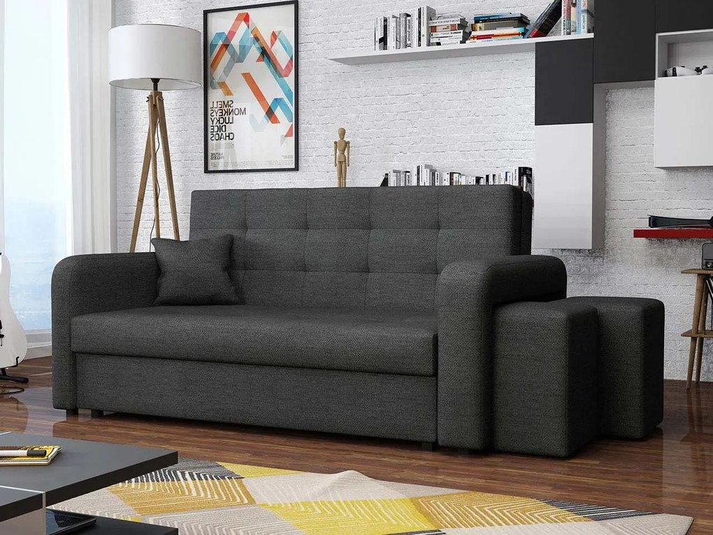 Pohovka s taburetkami Clivia Home III, Taburetka: ľavá strana, Dostupné poťahy: Enjoy 17