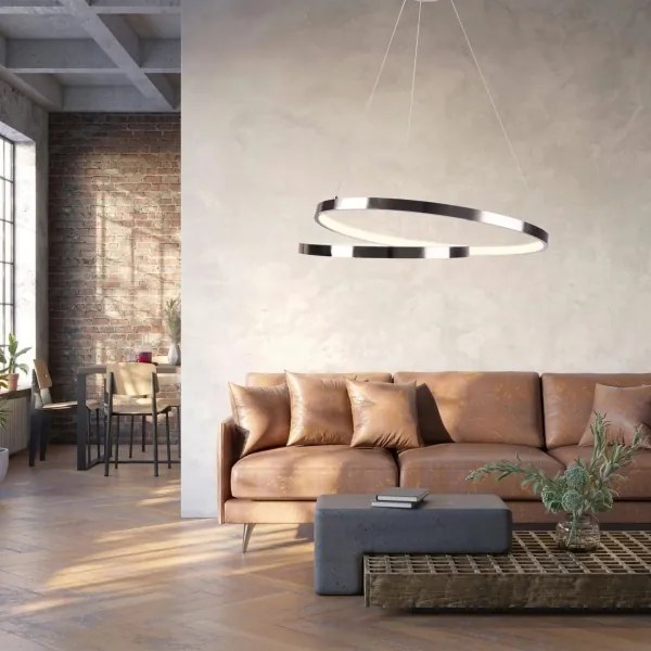 LED Luster na lanku ZEFIRA LED/40W/230V 4000K pr. 50 cm chróm