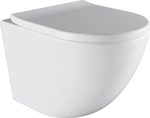 BPS-koupelny Závesná WC misa so SoftClose sedadlom HYD-4193, biela