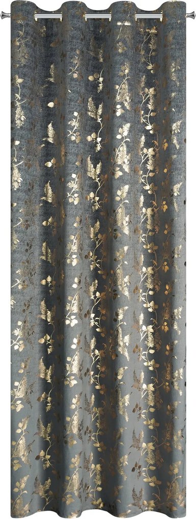 ZÁVES NA KRÚŽKOCH HILARY 140X250 CM VZOROVANÁ