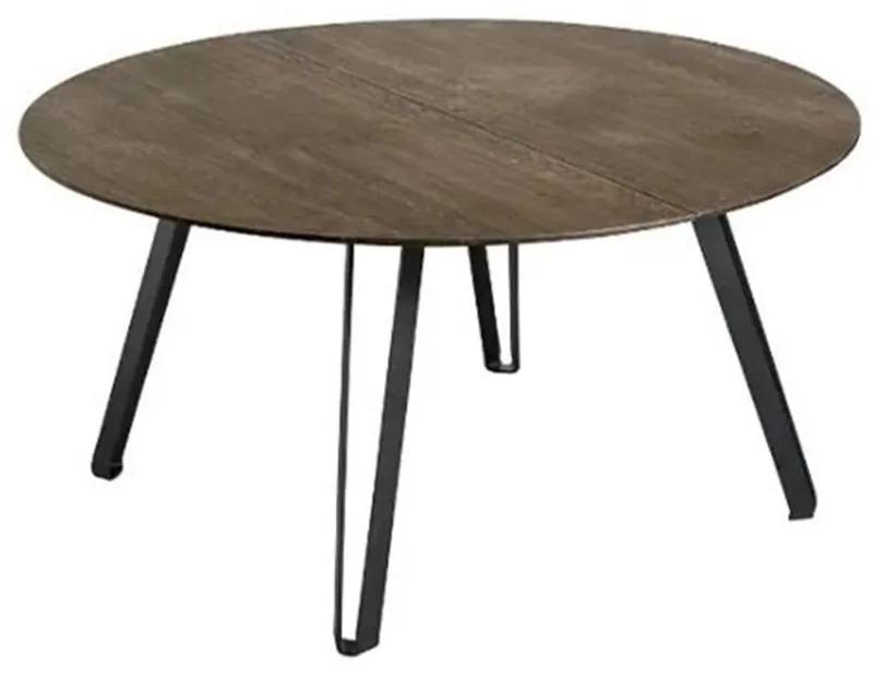 Muubs Jedálenský stôl SPACE SMOKED okrúhly P. 120 cm, tmavo hnedý