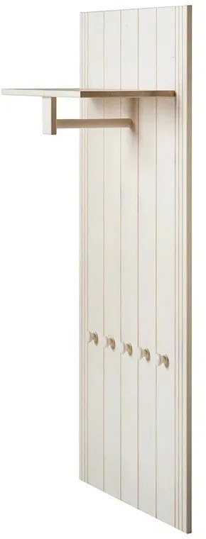 Biela predsieňová zostava z borovicového dreva 60x120x25 cm Anita – Støraa