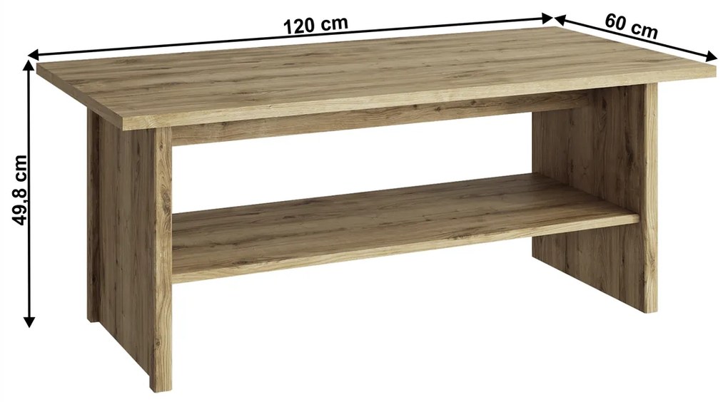 Konferenčný stolík Dorsi 120 - dub navarra