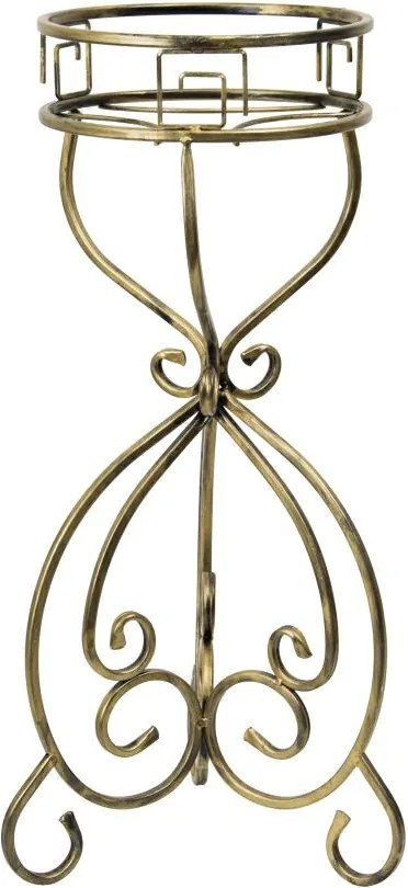 STOJAN NA KVETINÁČ HUNTER 76X32 CM ZLATÁ