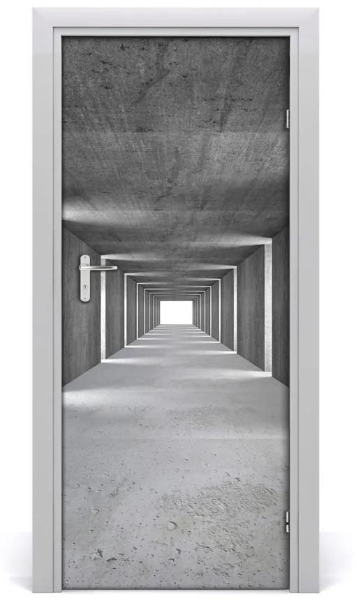 Samolepiace fototapety na dvere betónový tunel 75x205 cm