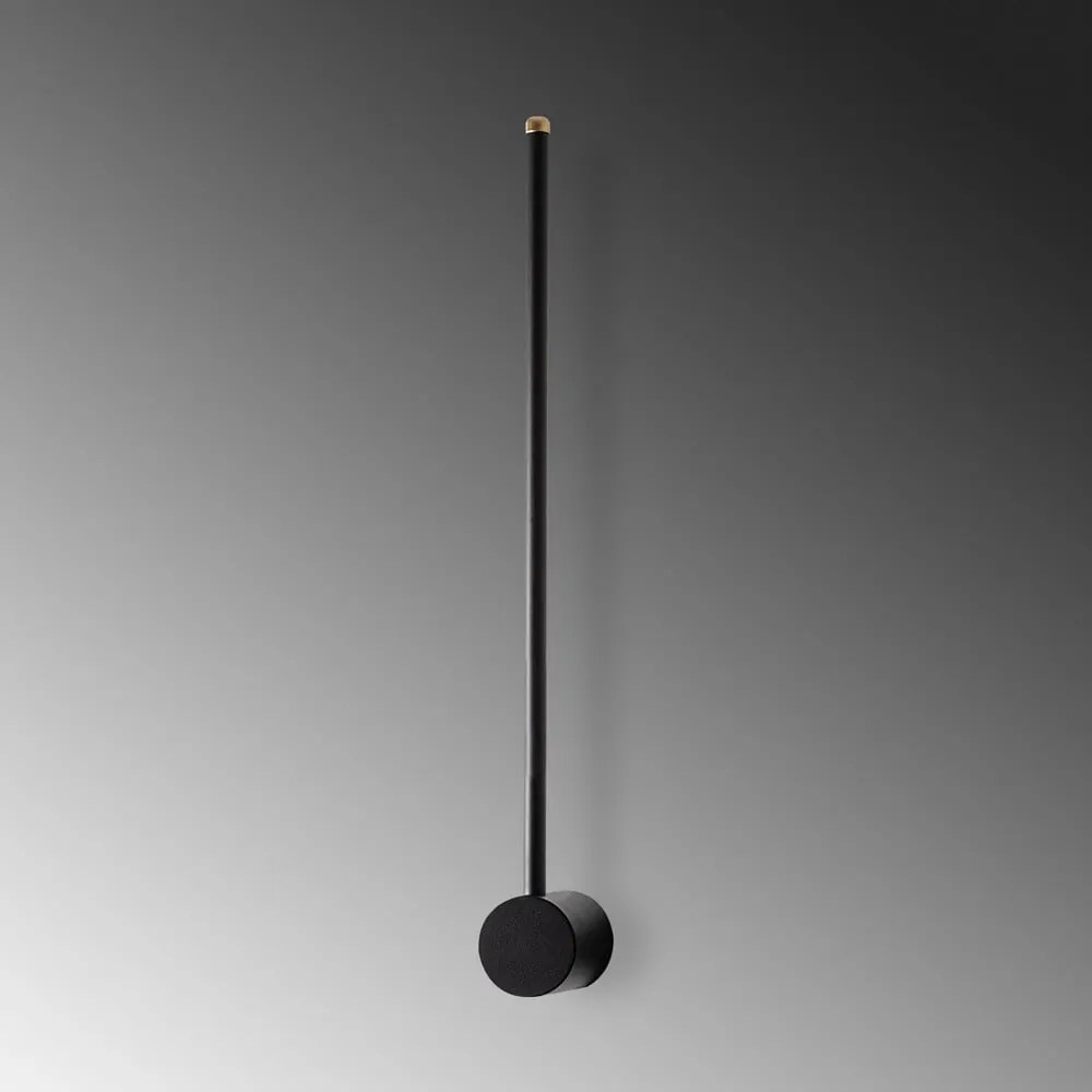 Čierne LED nástenné svietidlo ø 7 cm Sword – Opviq lights