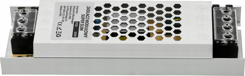 BERGE Super Slim LED modulárny napájací zdroj - 12V - 60W - 5A - IP20