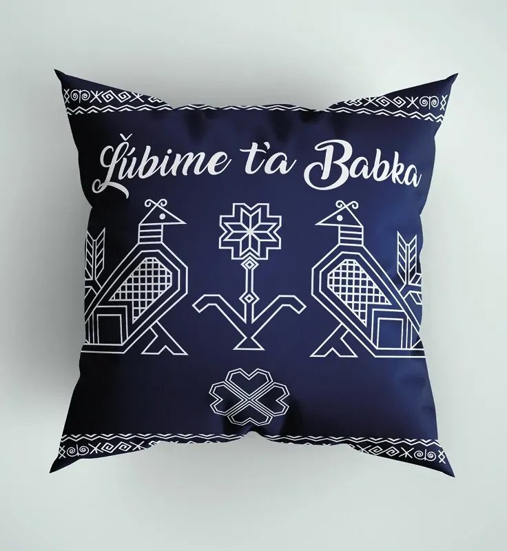 interesi Vankúš Ľúbime Ťa, Babka 40x40 cm
