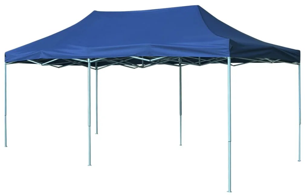 vidaXL Skladací záhradný stan 3x6 m, modrý
