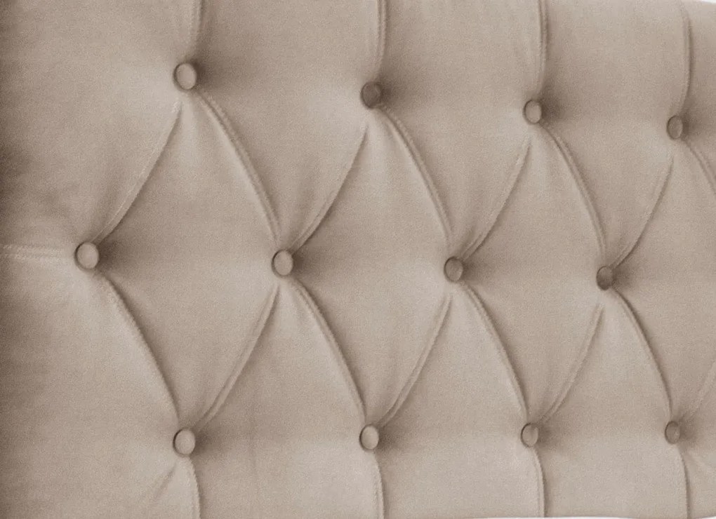 Posteľ Amy 180x200 cm, béžová latté látka