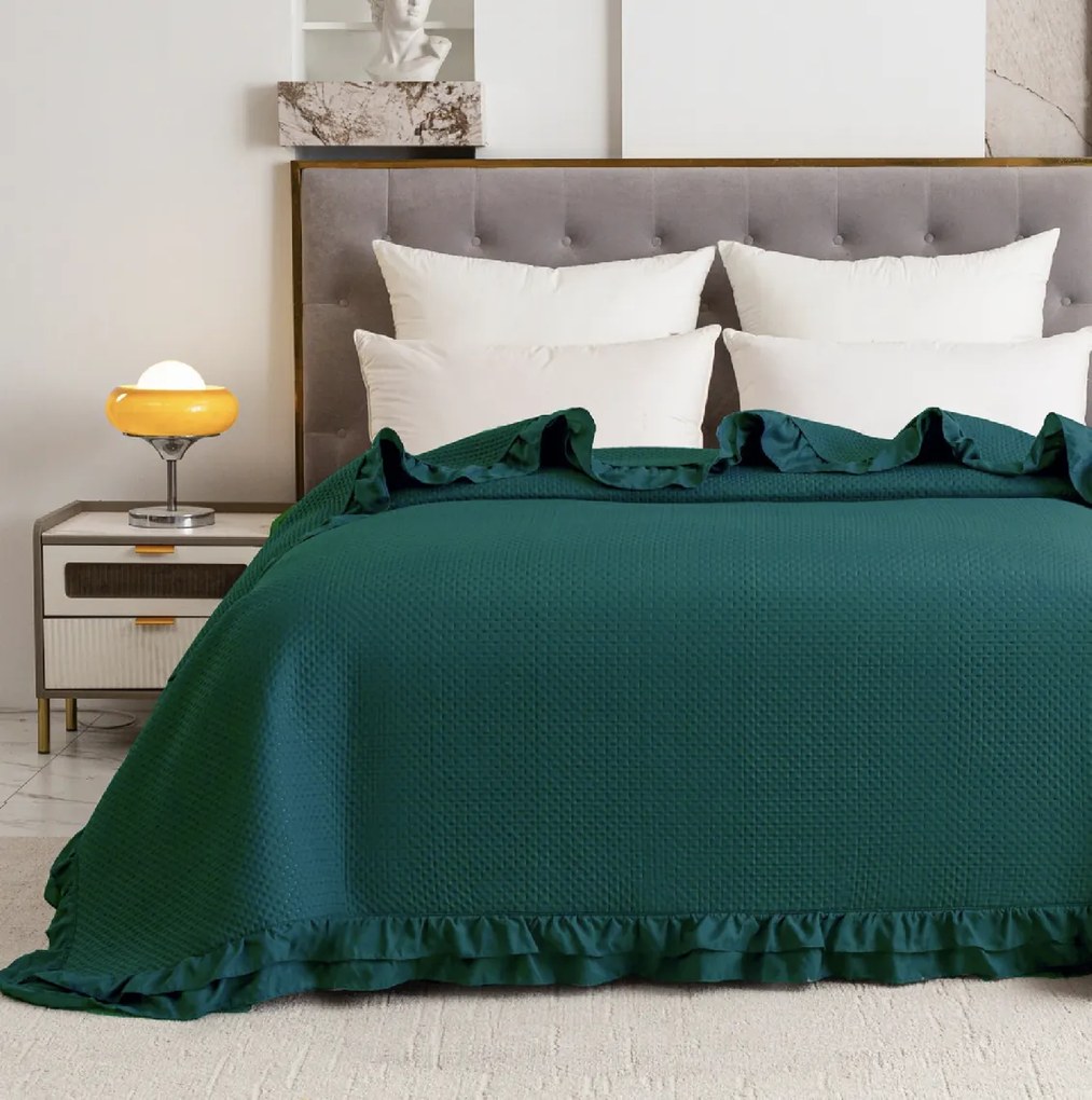 Prehoz na posteľ MONTEGO, petrolejový Rozmer: 220 x 240 cm