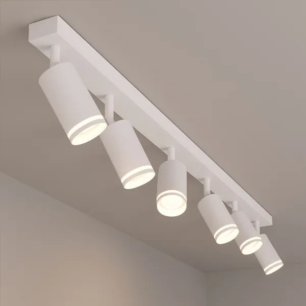 Bodové svietidlo PIPE 6xGU10/10W/230V biela