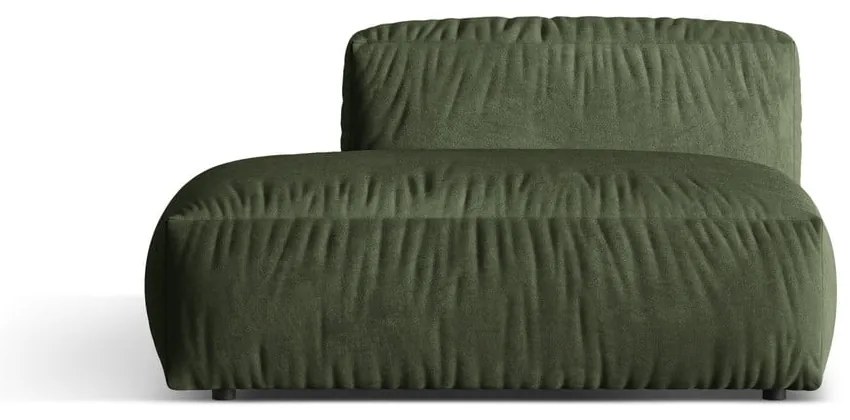 Zelený zamatový modul pohovky (ľavý roh) Martina – Micadoni