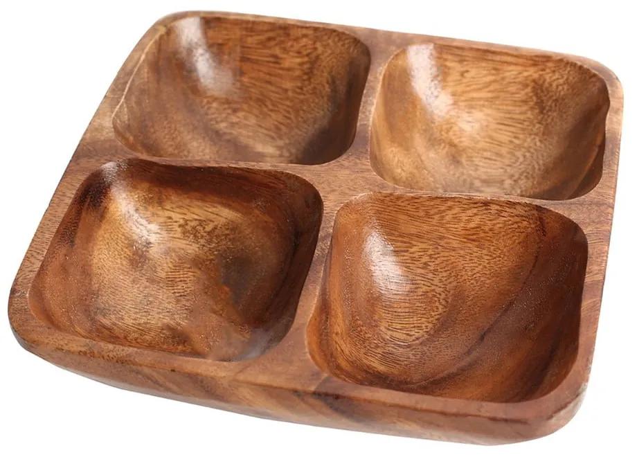 Hnedá drevená servírovacia misa Kora – Premier Housewares