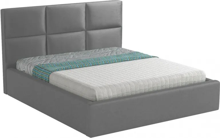 Hector Čalúnená posteľ Farida 160x200 dvojlôžko - sivá