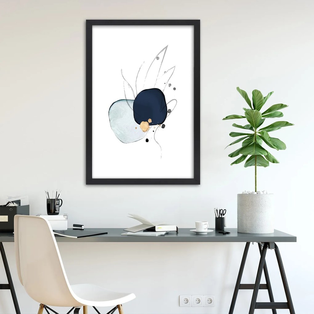 Gario Plagát Abstraktné postavy a línie Farba rámu: Bez rámu, Rozmery: 40 x 60 cm