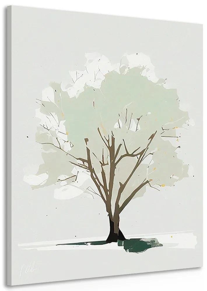 Obraz strom s nádychom minimalizmu Varianta: 80x120