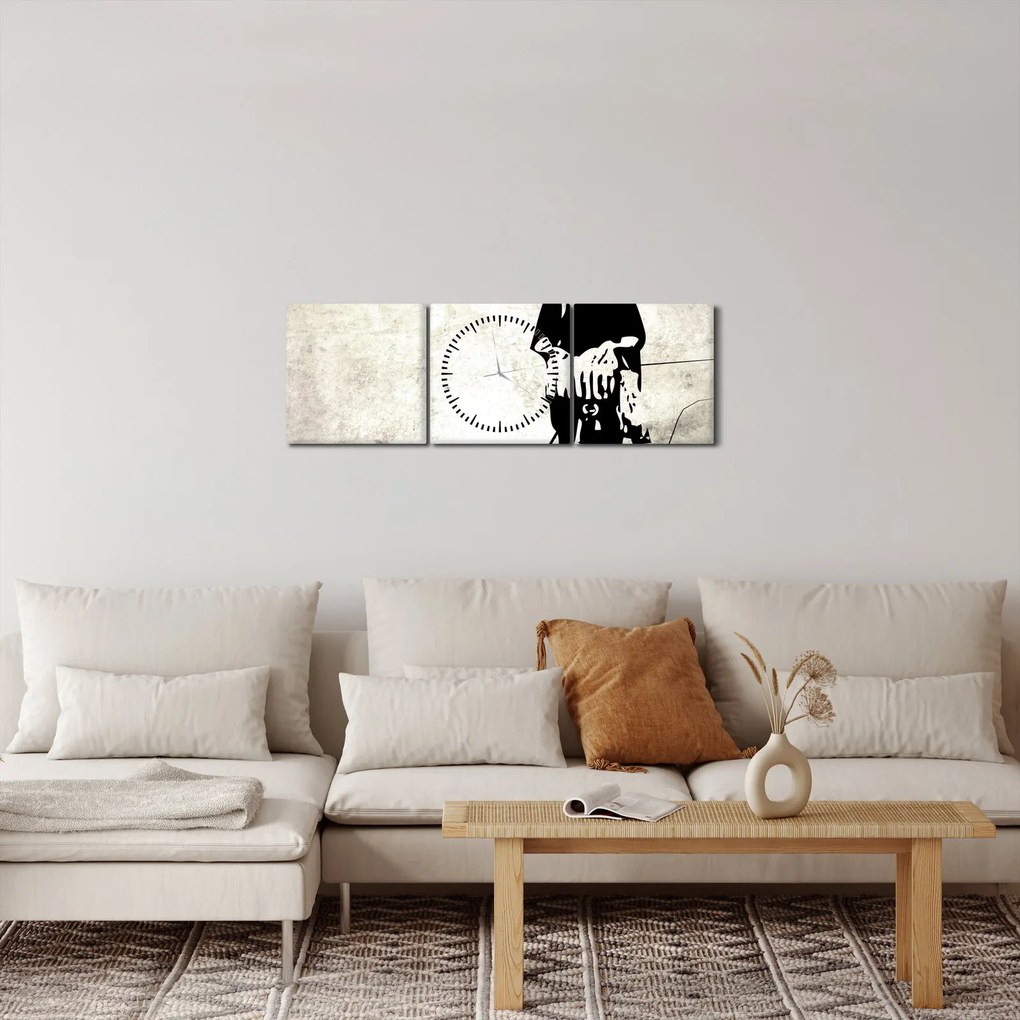 Obraz - Pocit voľnosti (s hodinami) (90x30 cm)