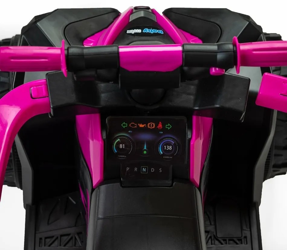 Baby Mix Detské odrážadlo Mega s vodiacou tyčou, modrá