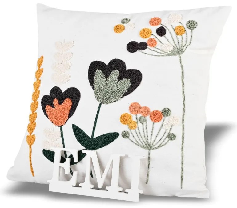 Obliečka na vankúš 40x40 cm Flora EMI