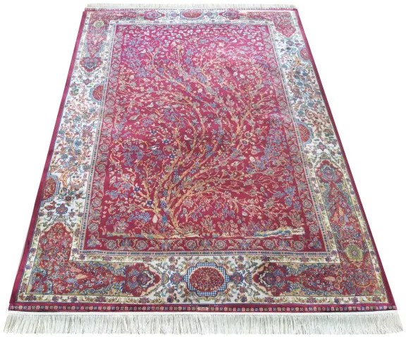 Koberec Exkluzívny Qum Silk 11 červený
