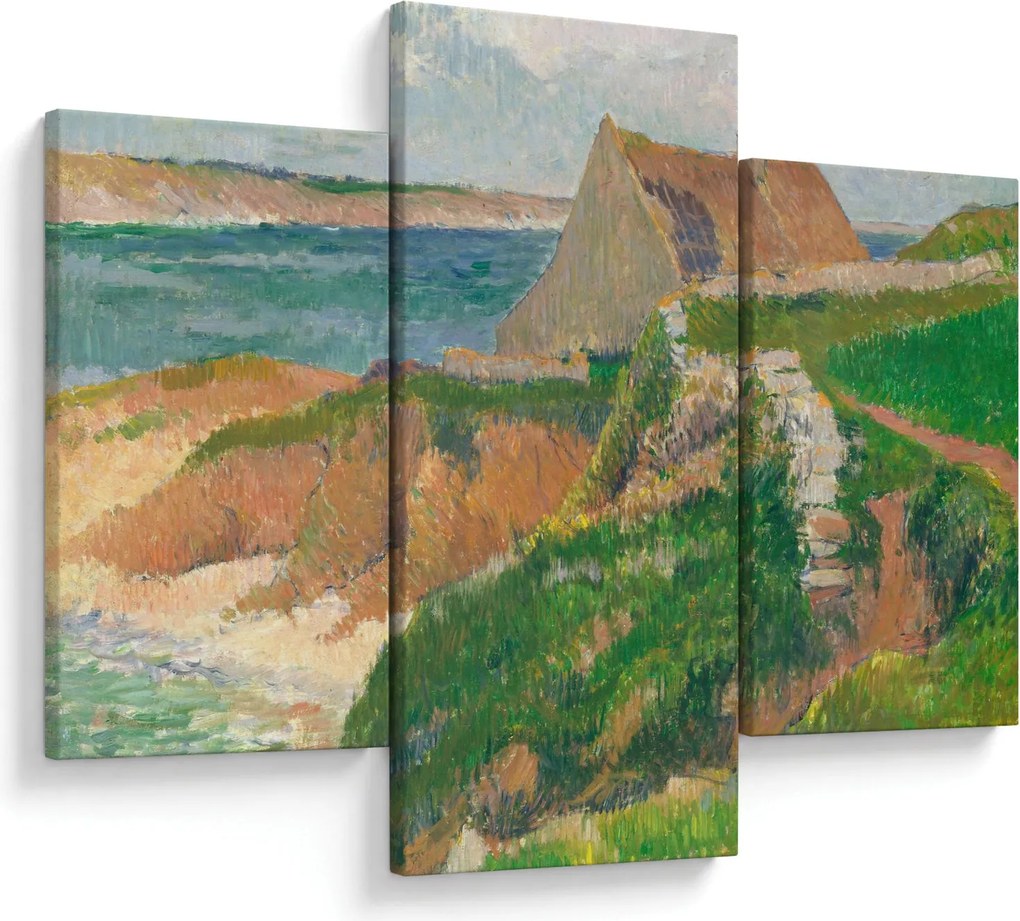 Obraz - Henri Moret, The Island of Raguenez, Brittany, reprodukcia (90x60 cm)