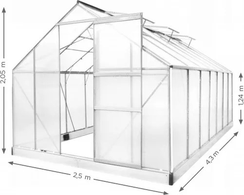 MI Polykarbonátový skleník G7011-9