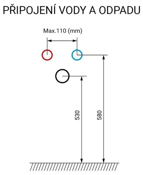 Mereo, Opto, kúpeľňová skrinka s keramickým umývadlom 101 cm, biela, dub, biela/dub, čierna, MER-CN942