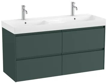 Kúpeľňová skrinka s umývadlom Roca ONA 120x64,5x46 cm zelená mat ONA1202ZZM