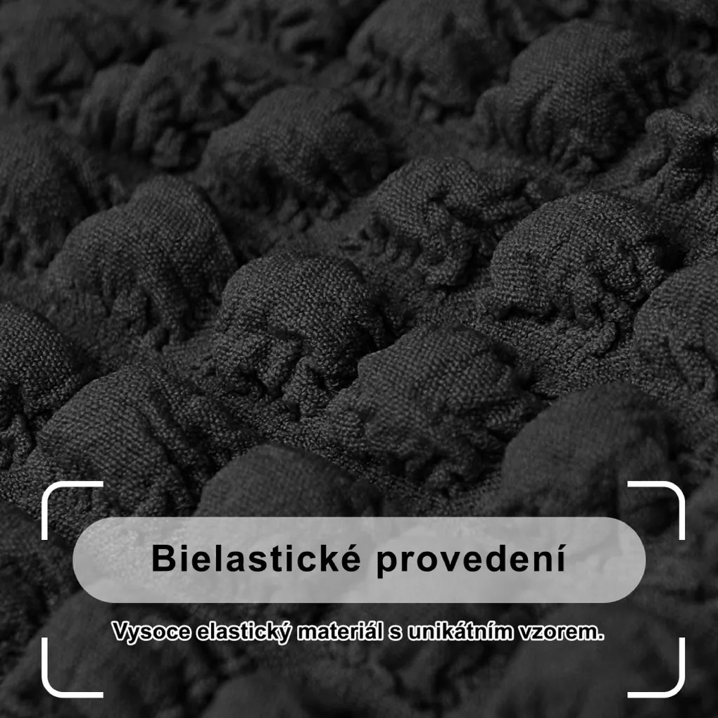 Látkový poťah na dvojmiestnu pohovku BestBerg / čierny