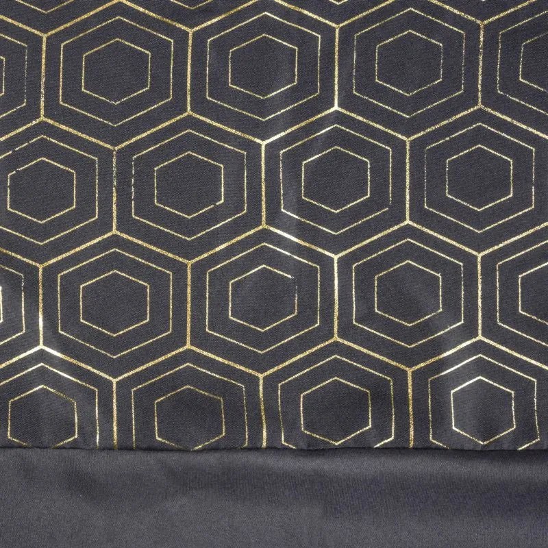 Luxusný záves v čiernej farbe do spálne Dĺžka: 250 cm