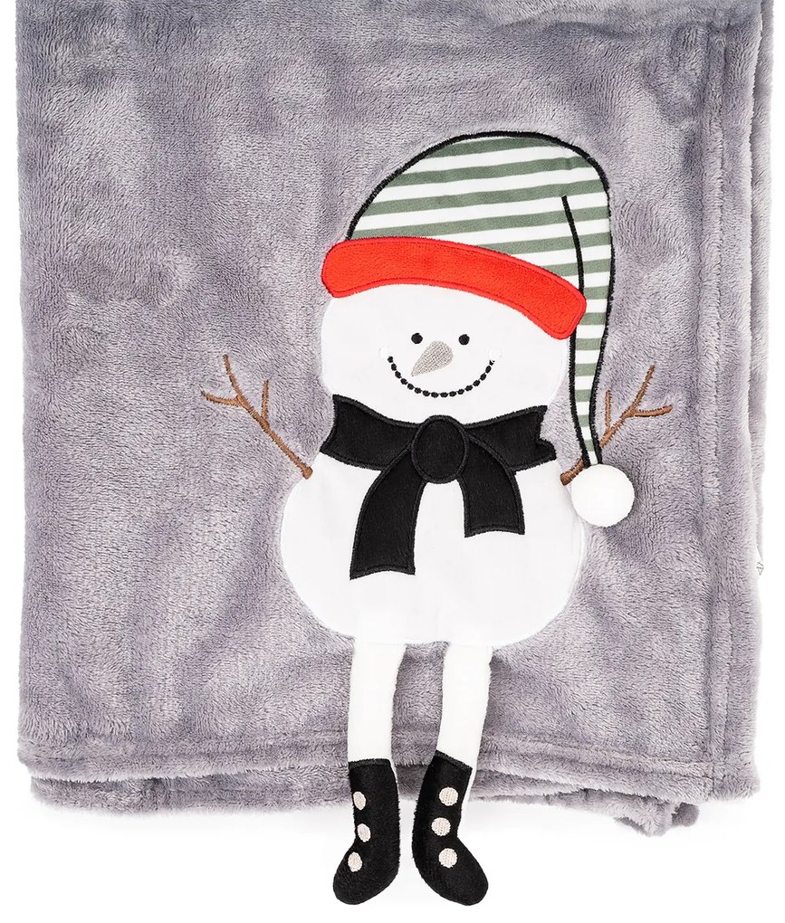 4Home Vianočná deka Frosty Snowman, 150 x 200 cm
