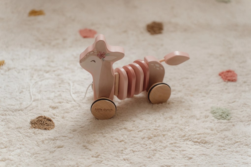 Ťahacia srnka drevená Fairy Garden