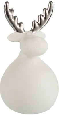 Dekoratívna porcelánová soška J-Line Reindeer Xmas