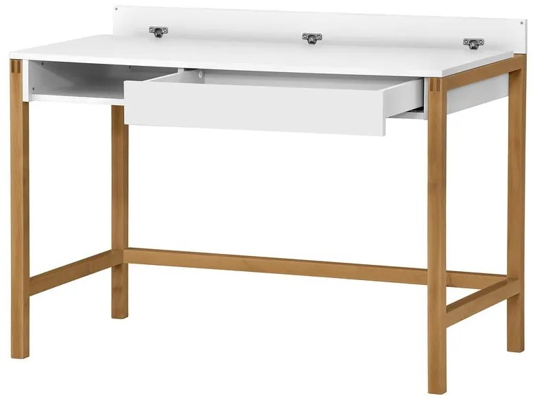 Pracovný stôl s bielou doskou Woodman NorthGate