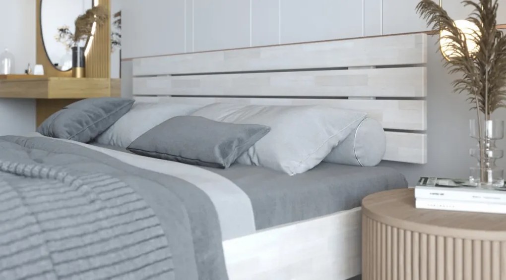 Posteľ Isolda 180x200 cm, bielený buk