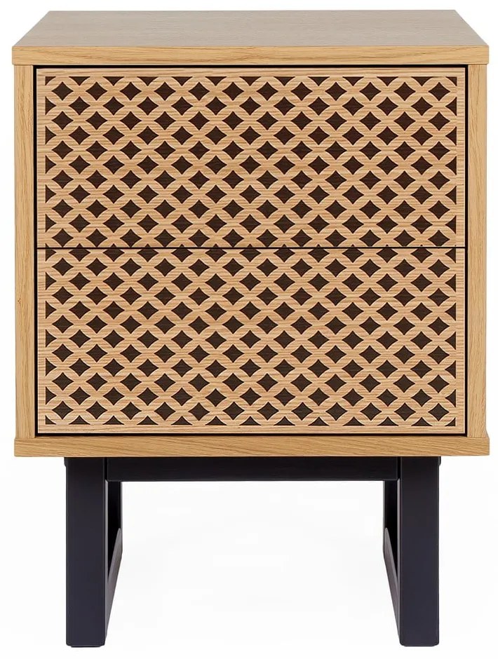 Nočný stolík v dubovom dekore Woodman Camden Diamond