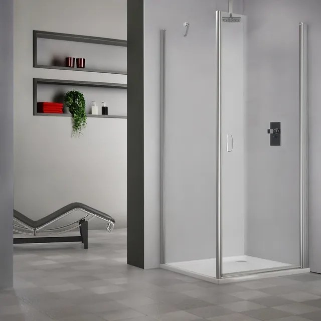 Roltechnik Outlet Štvorcový alebo obdĺžnikový sprchový kút DCO1+DB - otváracie dvere s pevnou stenou - bez vaničky ROTH-Variant: šírka dverí: 100 cm,…