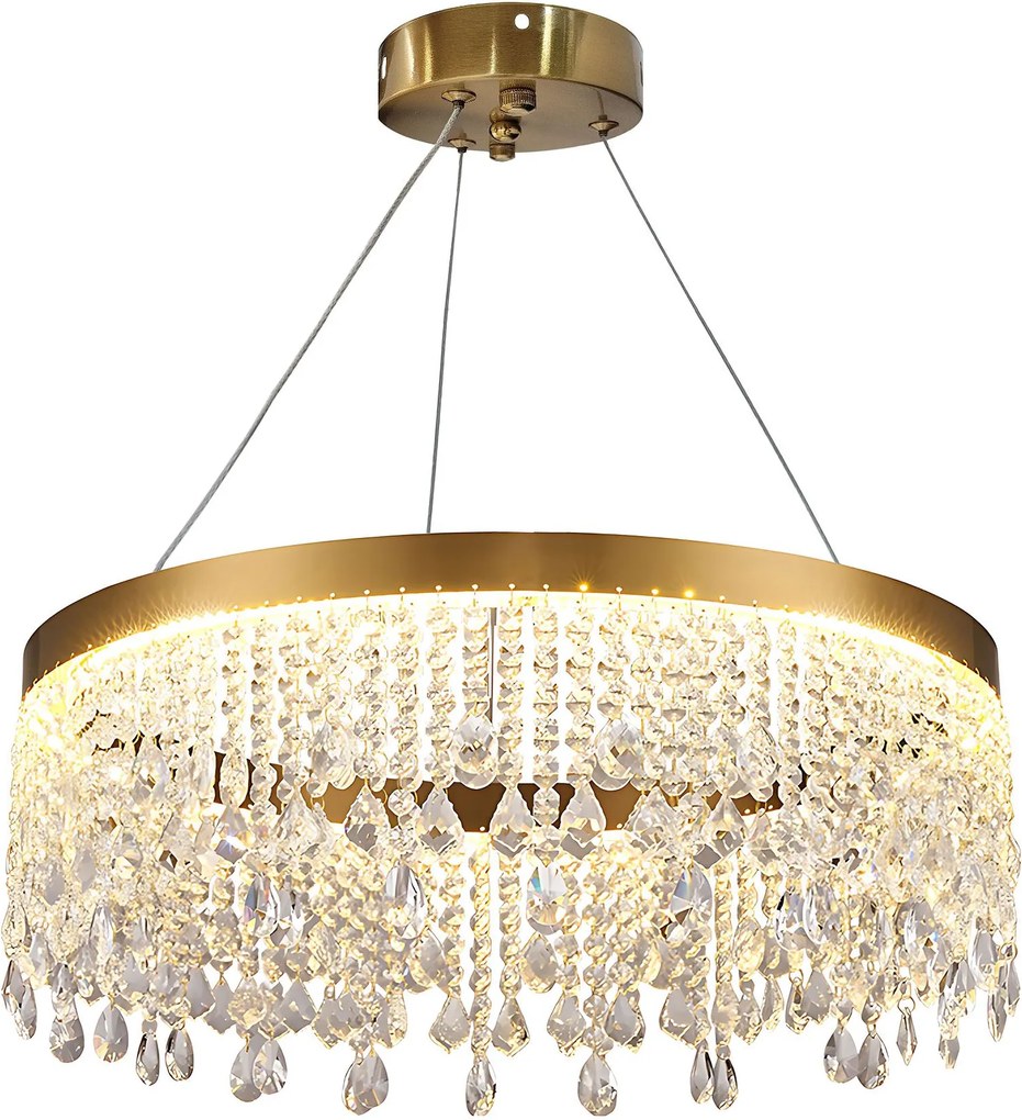 Toolight Toolight, LED stropné osvetlenie 60cm, 24W, 4000K, APP1731-1CP, zlatá, OSW-04342