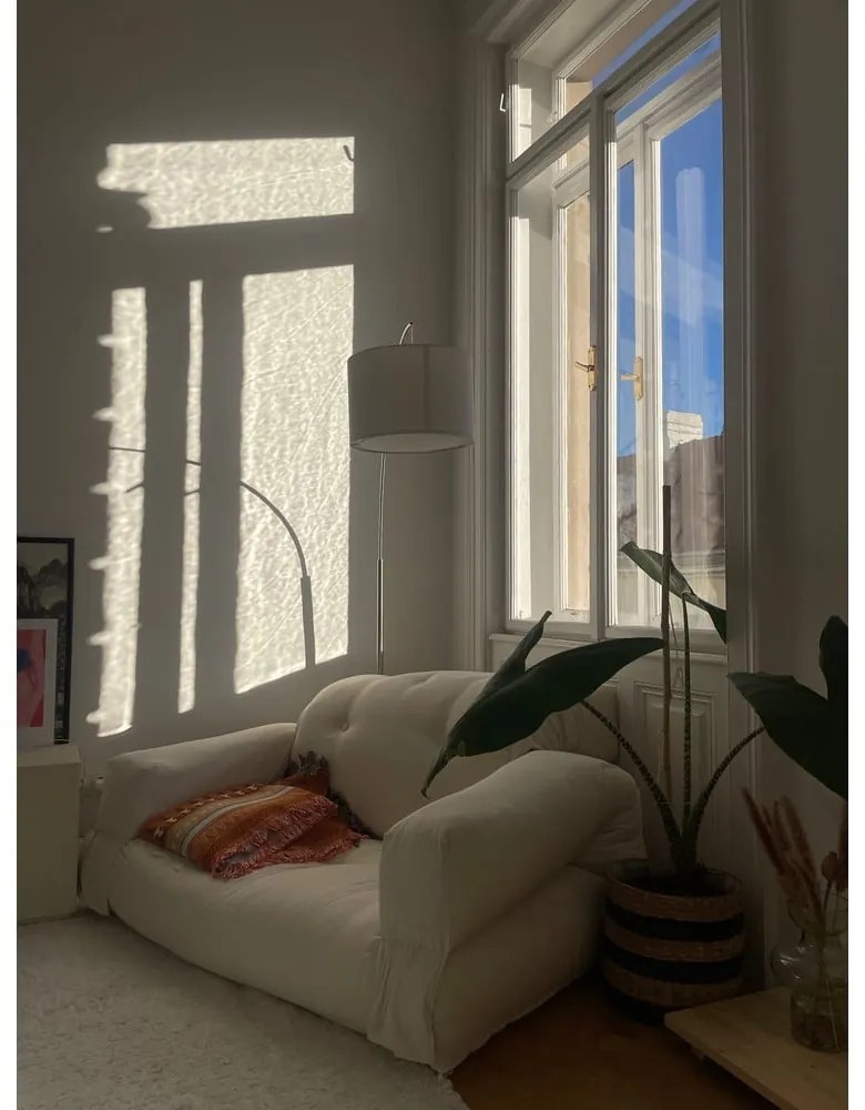 Rozkladacie kreslo s ľanovým poťahom Karup Design Hippo Linen